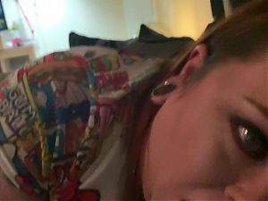 Dirty Talking To His Slut While Getting A Sloppy Blowjob