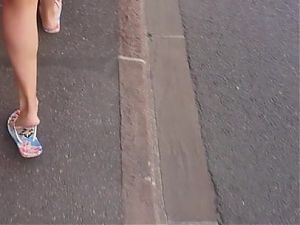Nice french feet in the street